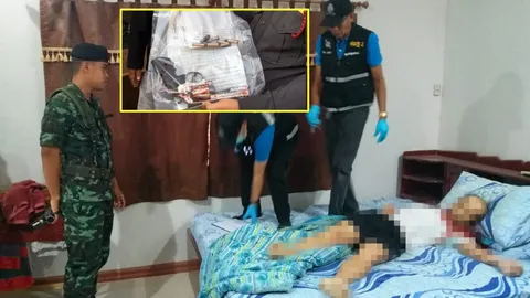 ด.ต.ป่วยซึมเศร้า! เขียนจม.บอก อยู่ไปก็ไม่มีความสุข ใช้.357 ยิงตัวตาย 