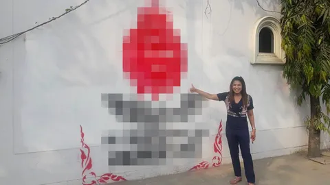 หนุ่มวอน นักศึกษาช่างโปรดหยุดโชว์ฝีมือ พ่นชื่อสถาบันบนกำแพงบ้านคนอื่น