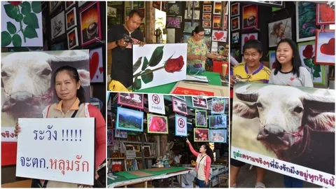 คึกคัก! วาเลนไทน์สองแคว หนุ่มสาว แห่เลือกของขวัญแนวแปลกมอบคู่รัก