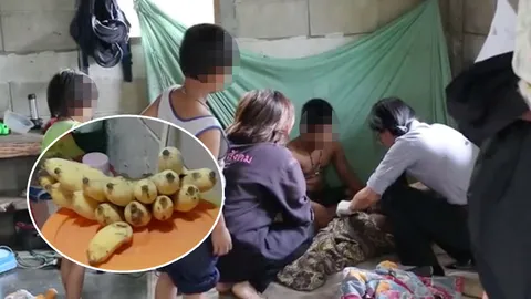 สลด! 4 พี่น้องอาศัยลำพังในบ้านกลางป่า 1 คนพิการ มีเพียงกล้วยประทังชีวิต