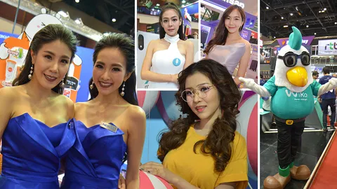 แจ่มว้าว! สะเด่าทะลุกล้อง รวมภาพนางฟ้าไอทีในงาน 'โมบายเอ็กซ์โป 2018'