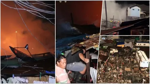 ไฟไหม้กลางกรุง วอดชุมชนแออัดบ้านครัว หลายชีวิตไร้ที่อยู่