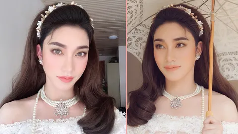 สวยหวาน ดูแทบไม่ออก 'น้องฉัตร' แปลงโฉมเป็นแม่หญิง เห็นแล้วต้องร้องว้าว