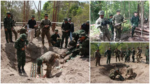 ทหารไทย-สหรัฐฯ จัดเต็มเก็บกู้และทำลายวัตถุระเบิด คอบร้าโกลด์ 2018