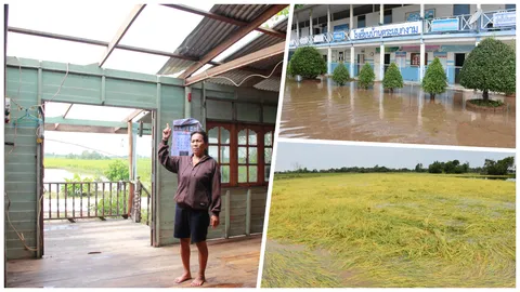 ร้อนปะทะหนาว! อุตุฯ เตือนอากาศแปรปรวน ฝนหลงฤดูถล่มบ้านคนบางระกำ