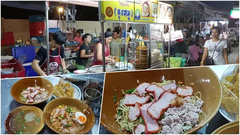 ของอร่อยเมืองปากน้ำโพ!! ก๋วยเตี๋ยวหมูแดงย่างเตาถ่าน หอมฉุย ร้านลุงหมู