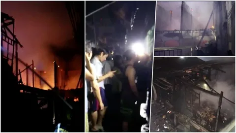 ไฟไหม้ซอยนราธิวาสราชนครินทร์ 6 หนีตายอลหม่านกลางดึก เจ็บ 5