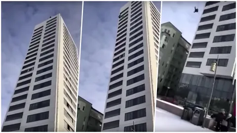 หนุ่มสวีเดนรอดปาฏิหาริย์! หลังโดดร่มจากตึก 24 ชั้น แต่ร่มไม่กาง (คลิป)