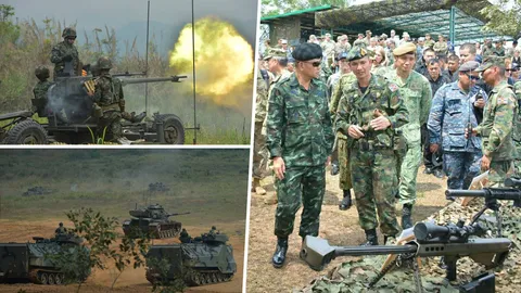 คอบร้าโกลด์18 ปิดฉาก ทหาร 3 ชาติ เข้าฝึกดำเนินกลยุทธ์ด้วยกระสุนจริง!!