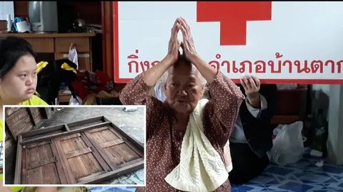 พายุถล่มยาย 92 ปี บ้านหลังคา-หน้าต่างปลิว พนมมือขอในหลวง ร.9 คุ้มครอง