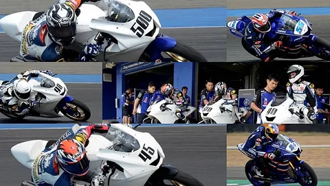ทัพนักบิดยามาฮ่า ลงซ้อม Asia Road Racing วันแรกผลงานเยี่ยม