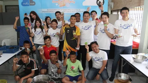 ปนป.7 เปลี่ยนเศษสบู่เหลือใช้ ให้กลายเป็นสบู่แฮนด์เมด 'มหาเมฆ'