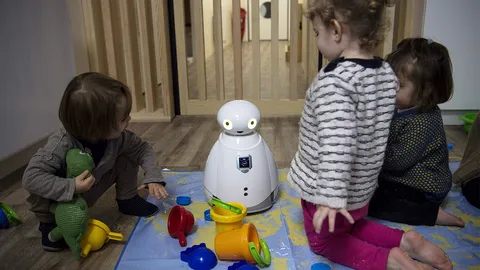 หุ่นยนต์เป็นเพื่อนเล่นกับเด็ก นิยมอย่างมากในฝรั่งเศส