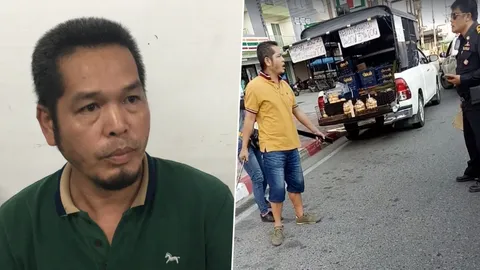 เจอ 3 ข้อหา! พ่อค้ามะม่วงควงซามูไรวิวาทเทศกิจพัทยา ยอมรับใจร้อน