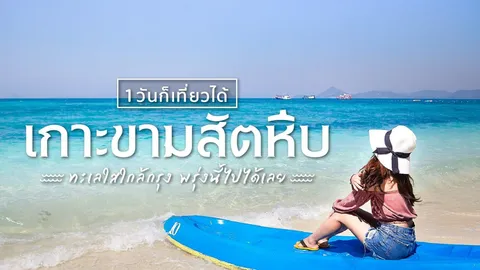 วันเดียวก็ฟินได้! เกาะขาม สัตหีบ ทะเลสวยน้ำใสเที่ยวง่ายใกล้กรุง