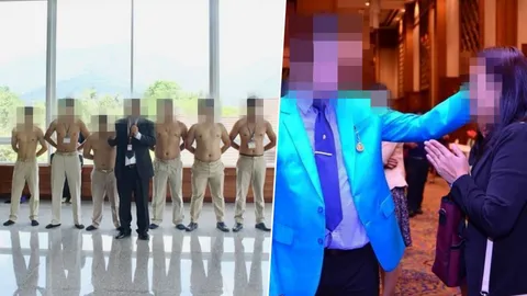 จวกยับ! เพจดังเผยภาพอบรมครูฉาว สั่งเปลือยท่อนบน-เชิญหมอดูพูดเรื่องหวย
