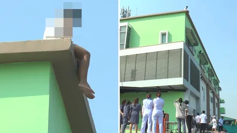 ทำเสียว! สาวป่วยซึมเศร้า เครียดแม่ป่วย นั่งขอบดาดฟ้า รพ.ที่ชัยนาท