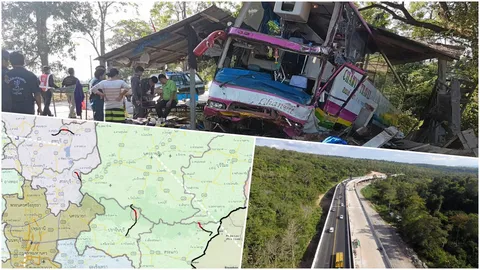 เช็ก 101 เส้นทางอันตราย เตือนขับขี่ระวัง โค้งรถบัสมรณะคว่ำ