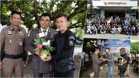 สภ.ระแงะ จัดงานเลี้ยงส่ง รองผู้กำกับสืบสวน ย้ายปฏิบัติหน้าที่ อ.เบตง 