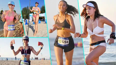 น่าวิ่งตามหลัง! เก็บตกนักวิ่งสาว บิกินี บีช รัน 2018 เซ็กซี่จริงๆ 