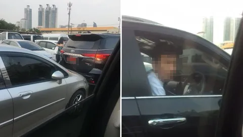 ผมตั้งใจดัน! ฟอร์จูนเนอร์ถอยโดนเก๋ง สาวร้องบอกเจอคำตอบเล่นเอาอึ้ง (คลิป)