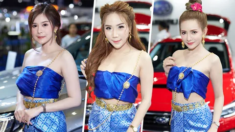 ฉีกกฎพริตตี้สายเซ็กซี่ สวยหวาน สง่างาม ในชุดไทยออเจ้า