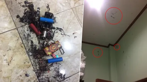 สิงห์อมควันผวา ขอลาขาดบุหรี่ไฟฟ้าตลอดชีวิต หลังระเบิด ซากกระจายทั่วห้อง