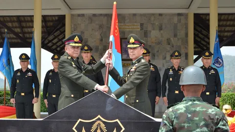 ศูนย์การบินทหารบก ลพบุรี จัดพิธีรับส่งหน้าที่ ผบ.ท่านใหม่