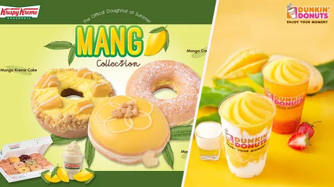 ซัมเมอร์ต้องมี โดนัทรสมะม่วง ดังกิ้น-คริสปี้ครีม รังสรรค์ให้ลิ้มลอง