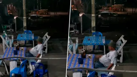 อารมณ์ขึ้น? หนุ่มอัดคลิปชายเสื้อขาวช่วยตัวเอง ซ้ำเรียกพนักงานในร้านดู