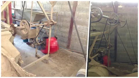 สลด สายพานดึงเสื้อ รัดคอเจ้าของโรงสีข้าว ดับต่อหน้าเมีย 