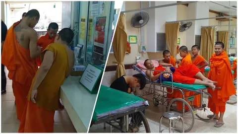 'พระ-เณร' วิ่งสุดชีวิต หลังยกเต็นท์ ถูกรังผึ้งหลวงไล่ต่อยเจ็บระนาว