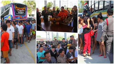 รองผบ.ตร.นำผู้ต้องหาเมาแล้วขับ 380ราย ดื่มน้ำสาบาน ก่อนส่งขึ้นศาล