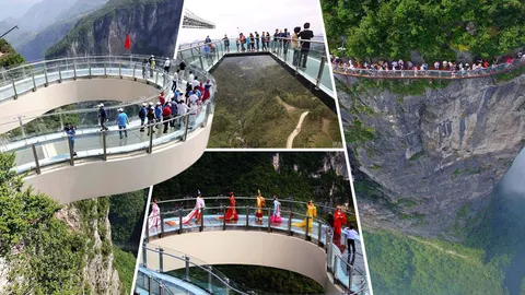 ขาสั่นพั่บๆ! เที่ยวหวาดเสียว สะพานกระจกเมืองฉงชิ่ง กล้าไปไหม?