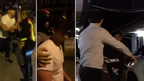 ลูกเศรษฐีเมียนมา ย่องมอบตัว สน.ทองหล่อ คดีเมาแล้วขับ-ทำร้ายจนท.