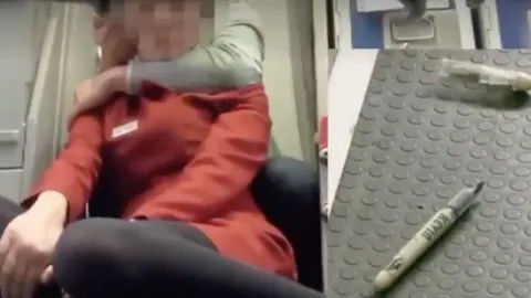 แอร์ฯสาวแอร์ ไชน่าระทึก โดนชายผู้โดยสารคลั่งใช้ปากกาจ่อคอ ลงจอดฉุกเฉิน (คลิป)