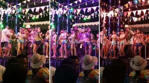 แดนซ์กระจายไม่สนอายุ! คุณตาออกสเตปสุดมันเกินหน้าสาวรำวง (คลิป)