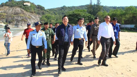 อธิบดีกรมทรัพย์ฯ ลงพื้นที่หาดทรายน้อย วางมาตรการป้องกันฉลาม