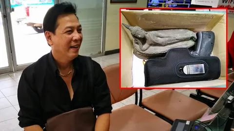 ‘ลูกทุ่งดัง’-ส่งตร. กล่องใส่ปืน-พระ ร่วงจากเก๋งวีออส