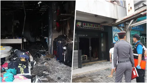 คาด ไฟฟ้าลัดวงจร เพลิงไหม้ร้านขายเสื้อผ้าแบรนด์เนมห้างดัง ภูเก็ต