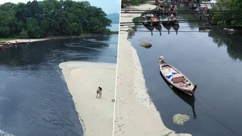 เกิดอะไรขึ้น! ทะเลป่าตองเป็นสีดำ คนไม่กล้าเล่นน้ำ คาดลอบปล่อยน้ำเสีย