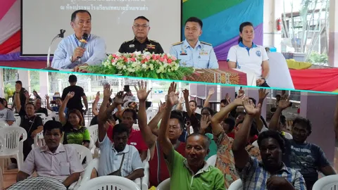 ชาวบ้านในชุมชนเขาเต่า เห็นด้วยวางทุ่นตาข่ายกันฉลาม ที่หาดทรายน้อย