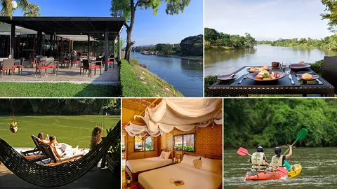 บ้านบนแพ! รวม 3 ที่พักใกล้แม่น้ำแคว เที่ยวแพริมน้ำเมืองกาญจน์