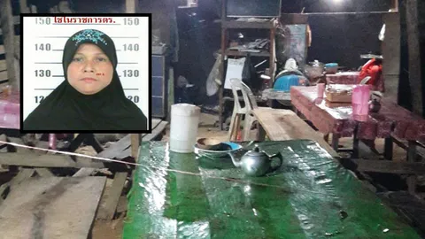 ซุ่มยิงถล่มร้านน้ำชา ที่กาบัง แม่ค้าดับ ลูกค้าเจ็บ 2