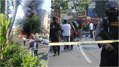  ช็อก มือระเบิดฆ่าตัวตาย บึมสนั่นโบสถ์ 3 แห่งซ้อนในอินโดฯ ตายเจ็บอื้อ 