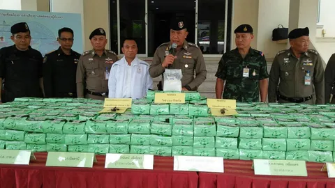 ตร.ปัตตานี จับนักค้ายา 4 ราย ยึดยาไอซ์ 448 กก. มูลค่าราว 450 ล้าน