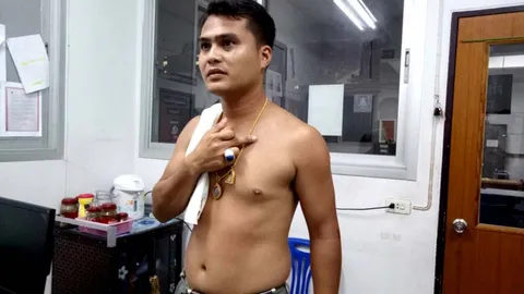 หนังเหนียวจริง! กระสุนไม่ระคายผิว หนุ่มคนทรงเจ้าถูกยิงถล่ม แต่รอด 