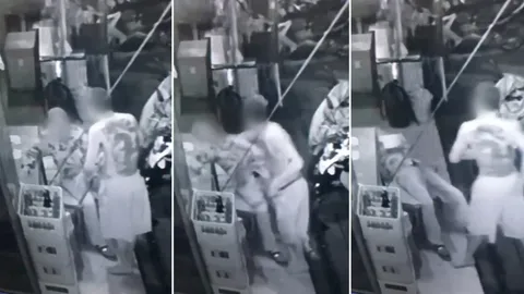 ไม่สบอารมณ์! โจ๋เมากร่าง ชกหน้าคนแก่ รัวหมัดจนน็อกคาเก้าอี้ (คลิป)