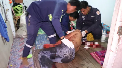 พูดไม่เข้าหู! สาวใช้ขวานจามหัวเพื่อนกลางวงเหล้า สาหัส