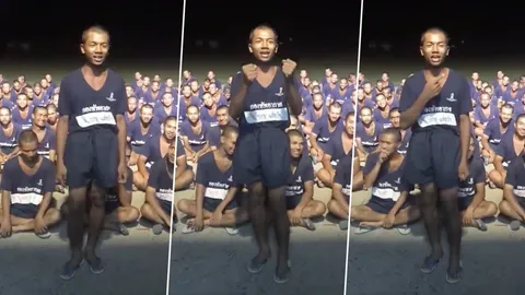 ฟังให้จบก่อนสั่งซ่อม! ทหารใหม่ร้องเพลงถึงครูฝึก บอกตอนนี้ระบมทั้งตัว (คลิป)